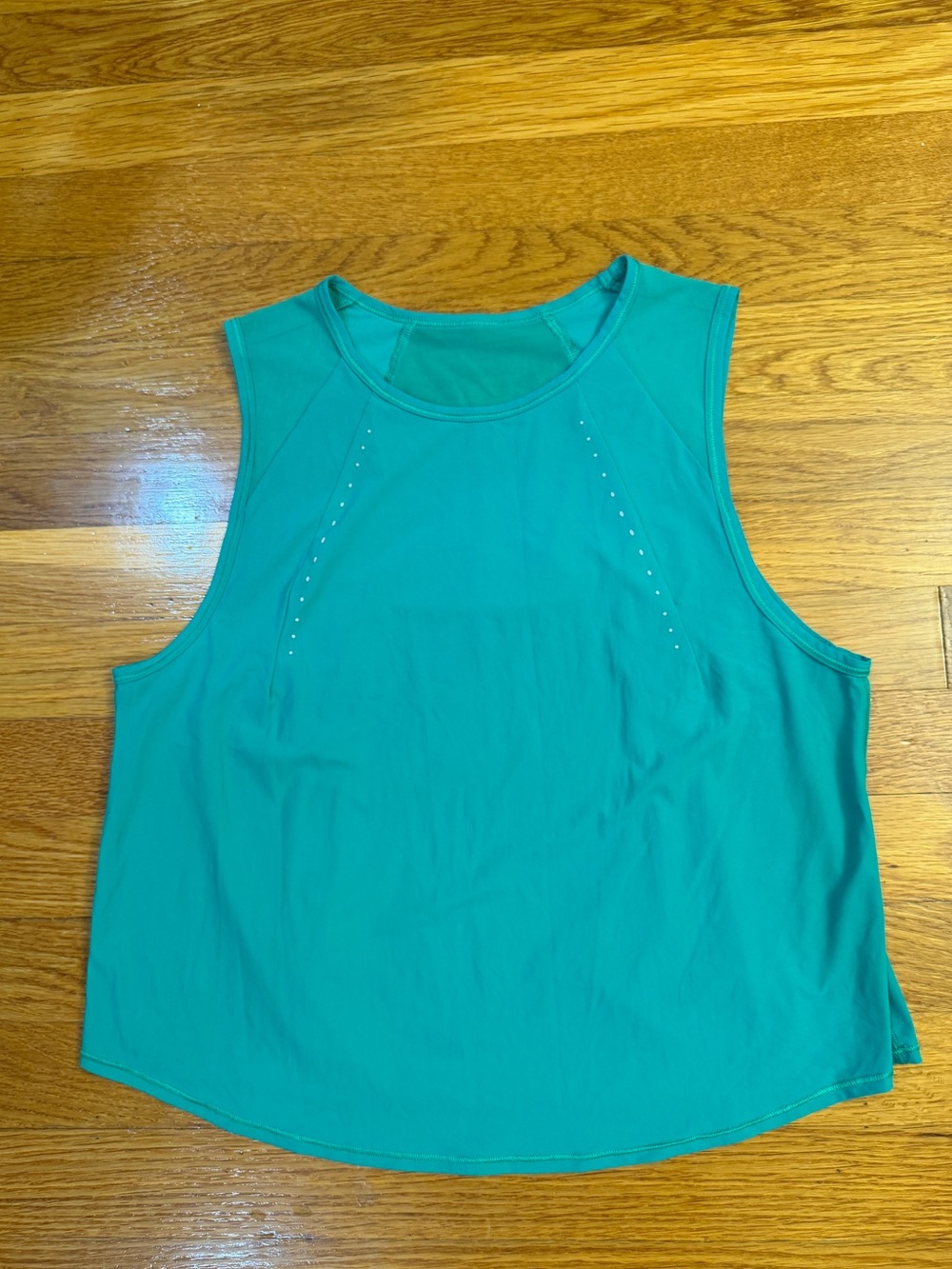 Lululemon Sculpt Cropped Tank Top Maldives Green (Kelly Green?) - Size Est. 6